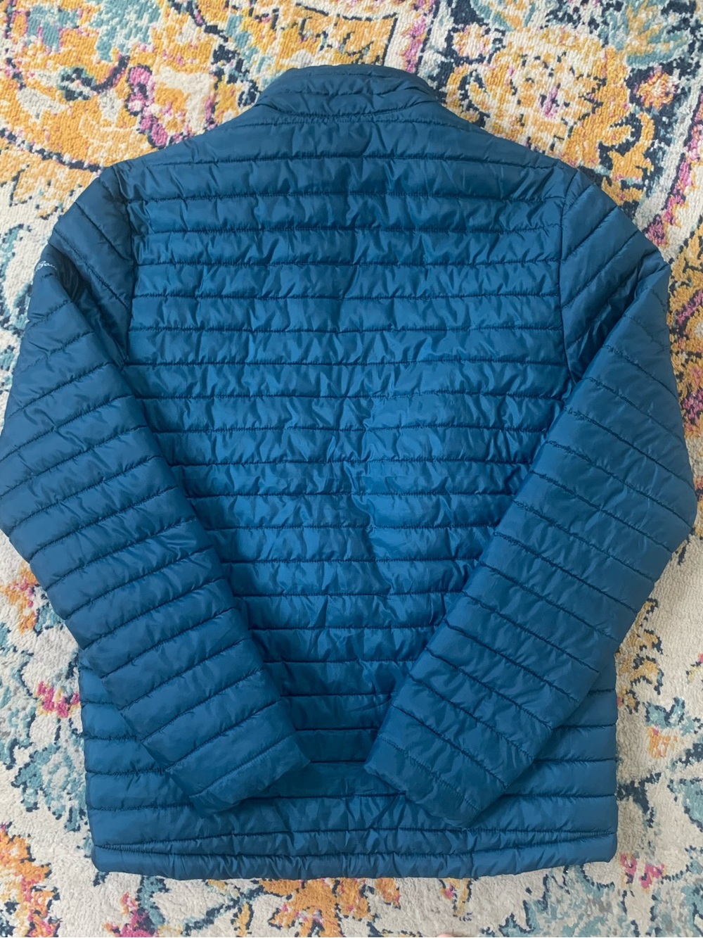 Eddie Bauer Men’s Small Packable Blue Puffer Jacket Lightweight Quilted  Coat - Picture 6 of 8